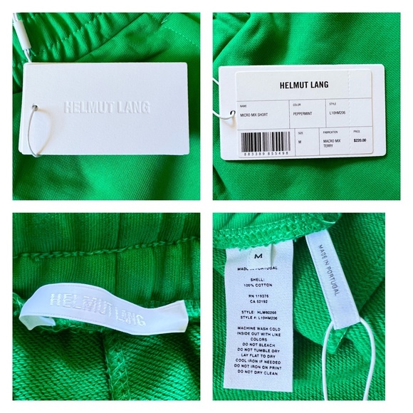 New! HELMUT LANG Micro Mix Cotton Shorts - Picture 13 of 14